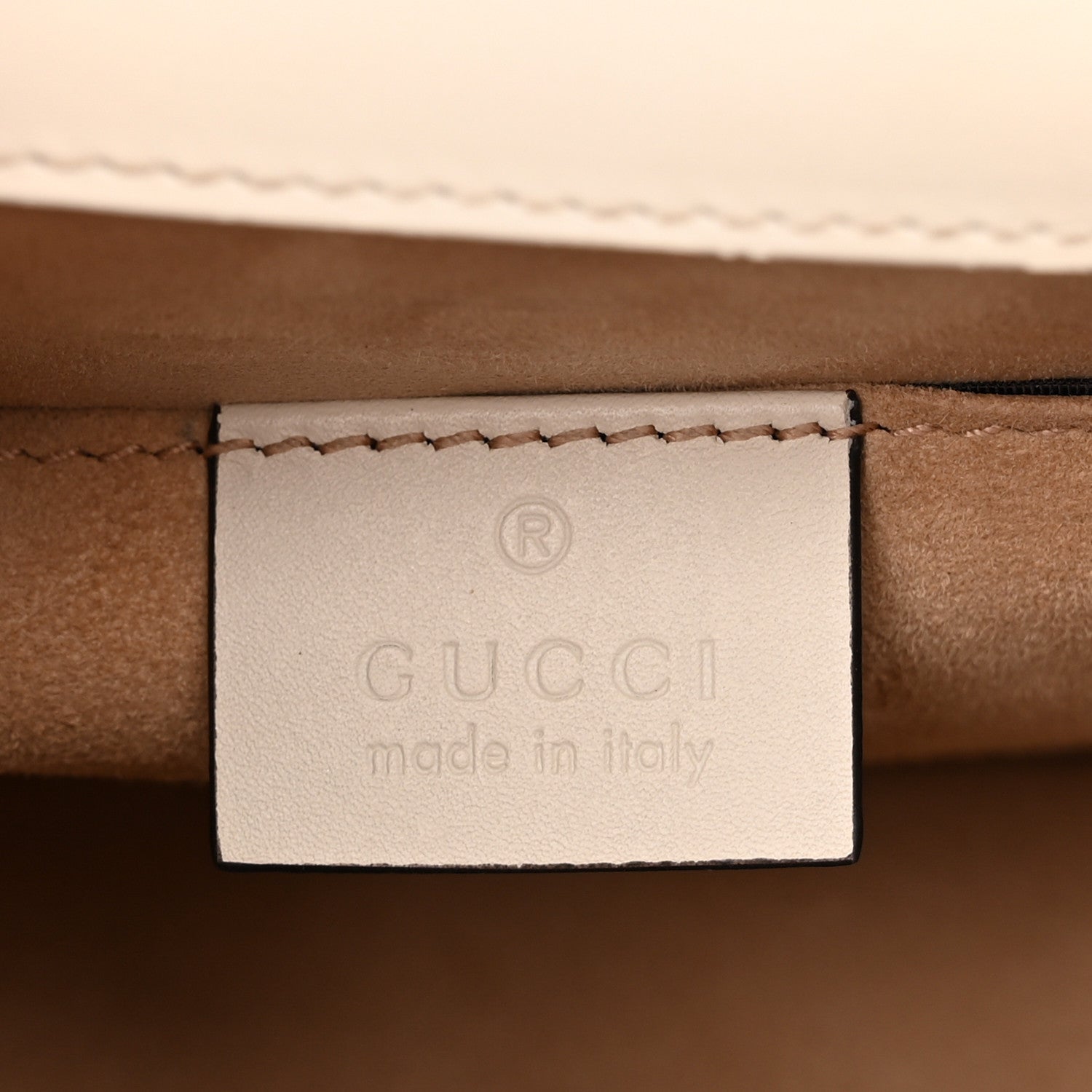 Gucci Calfskin Mini Sylvie Top Handle Bag White 6 of 10