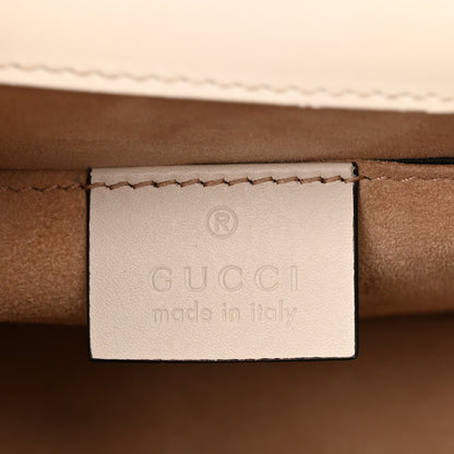 Gucci Calfskin Mini Sylvie Top Handle Bag White 6 of 10