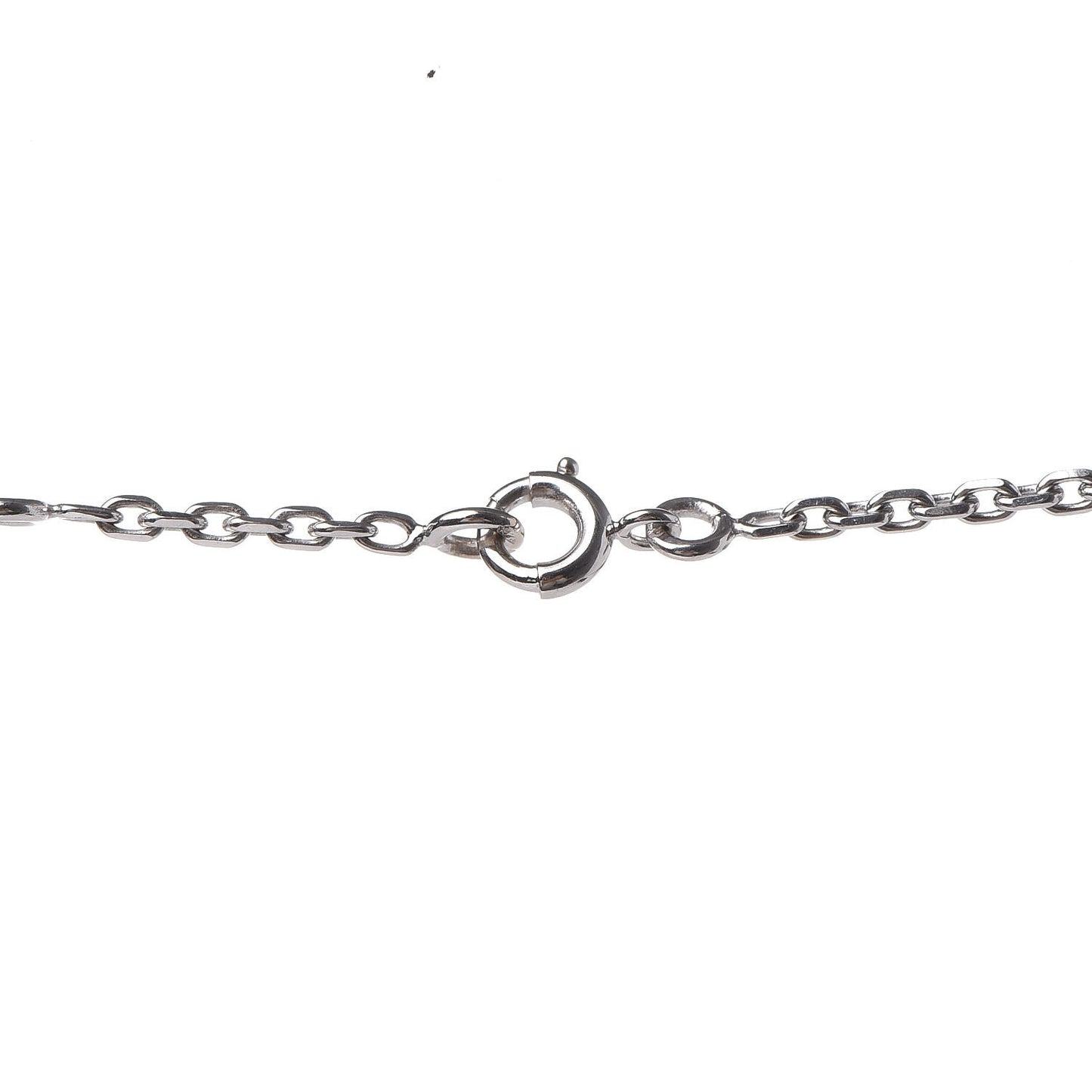 18K White Gold Diamond Eclipse Pendant Necklace
