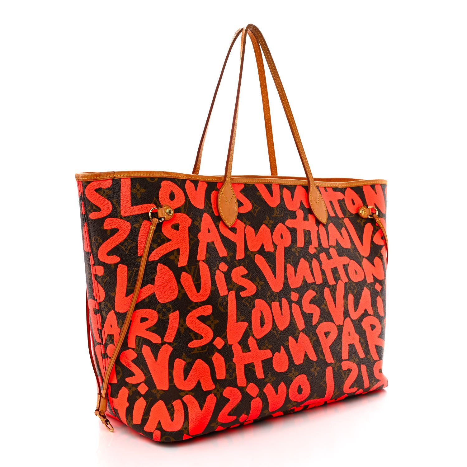 Louis Vuitton Monogram Graffiti Neverfull GM Orange 3 of 15
