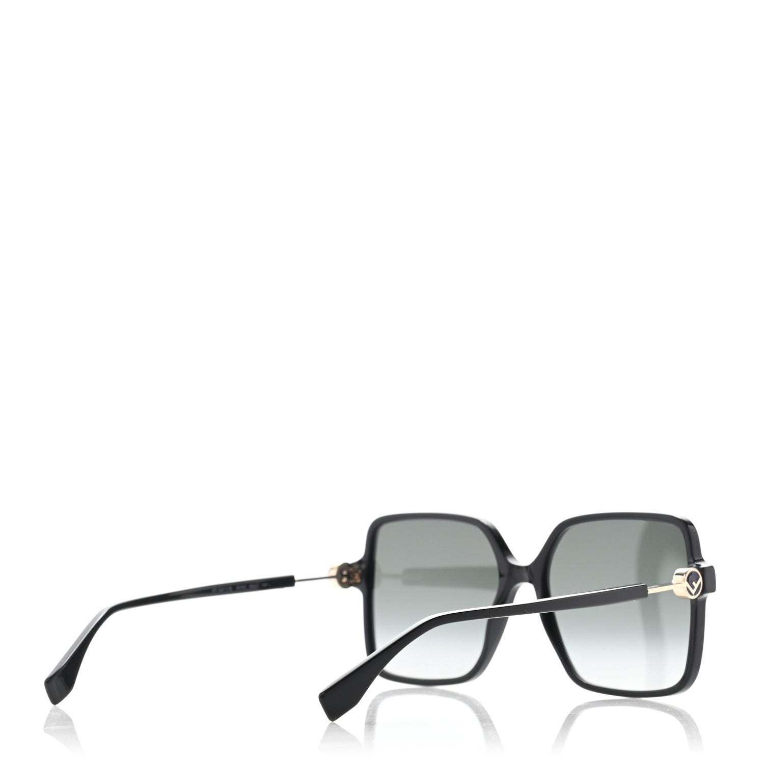 Fendi Square Sunglasses FF 0411/S Black 4 of 6