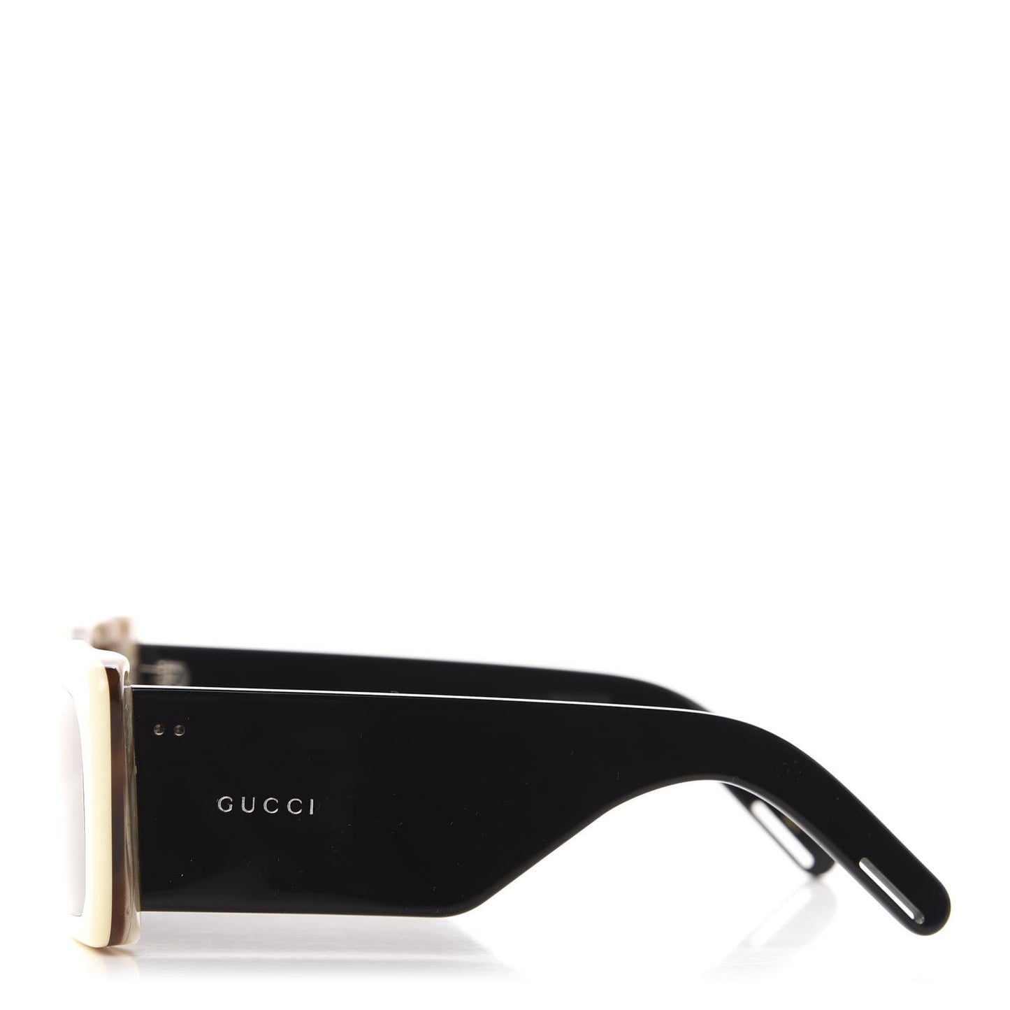 Acetate Rectangular Flap GG0543S Sunglasses White Black