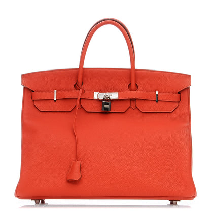 Hermes Togo Birkin 40 Capucine 1 of 26