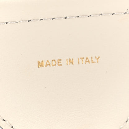 Fendi Cannete Ribbon Poly Vitello Century Logo Adjustable Strap You White Garza Ecru 4 of 5
