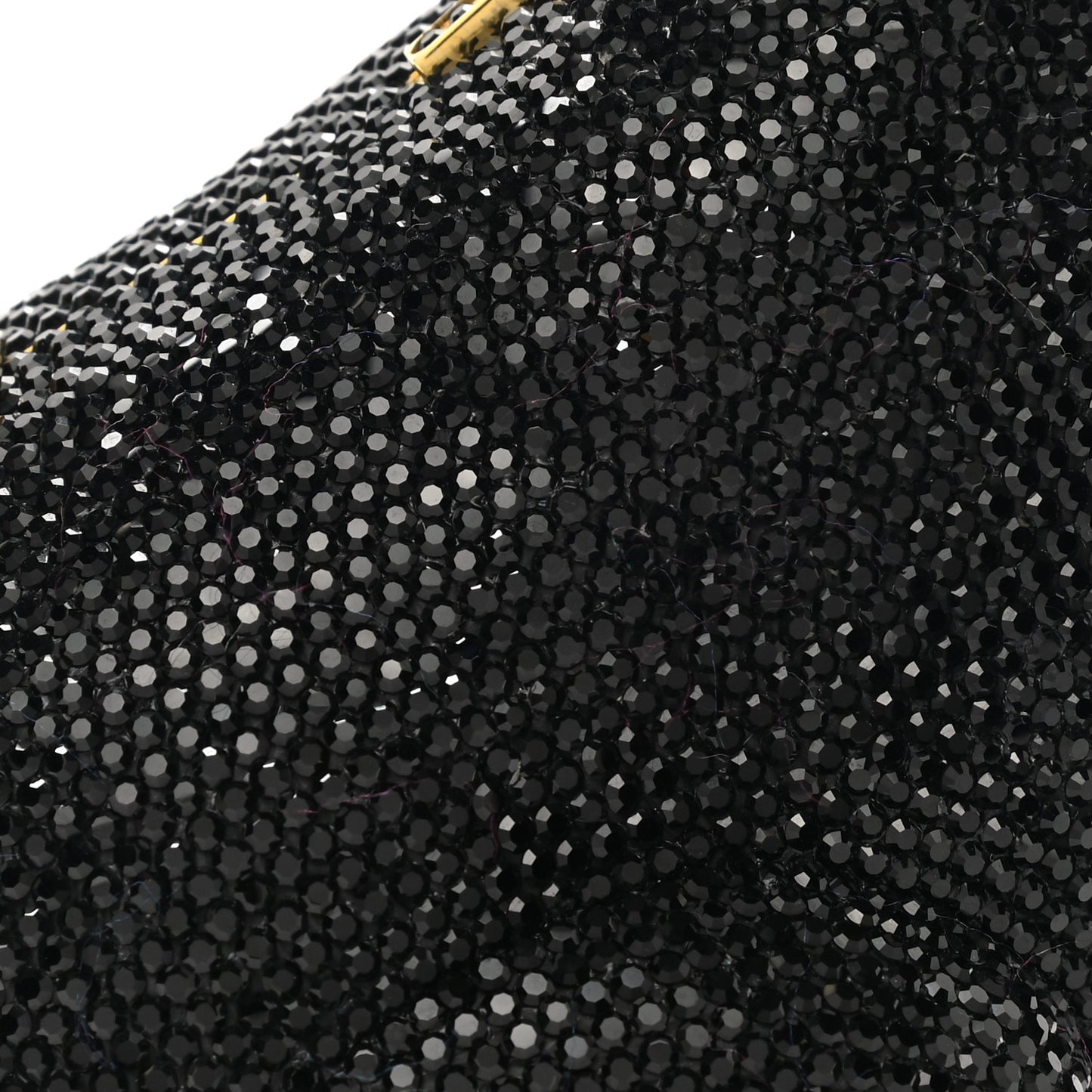 Swarovski Crystal Black Bear Minaudiere Clutch Black