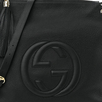 Gucci Pebbled Calfskin Large Soho Hobo Black 10 of 13