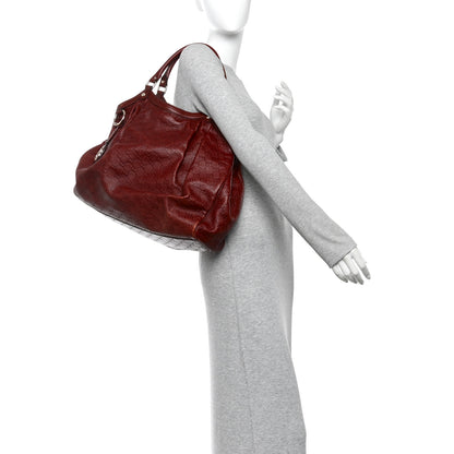 Gucci Guccissima Large Sukey Tote Red 2 of 12