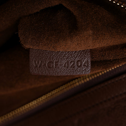 Celine Supple Calfskin Meo Hobo Chestnut 7 of 10