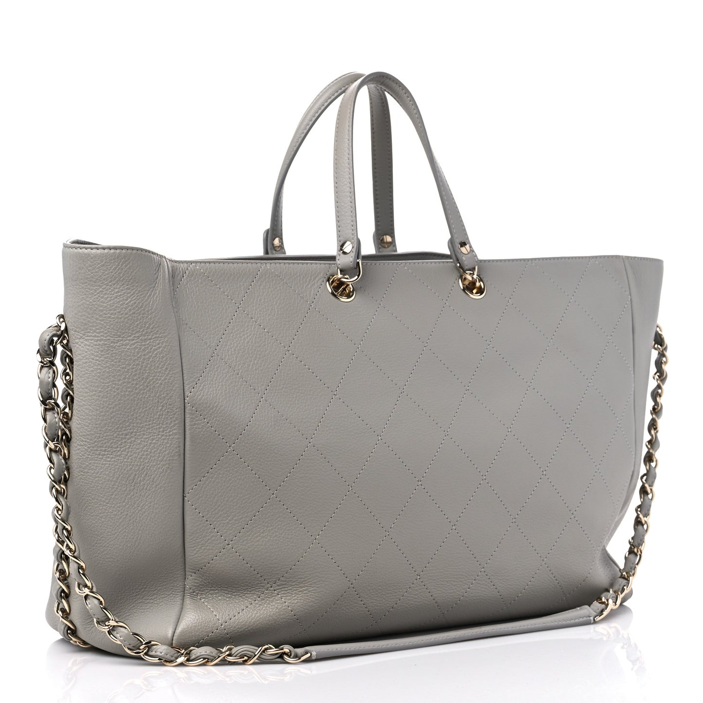 Bullskin Stitched Large Shopping Bag Grey