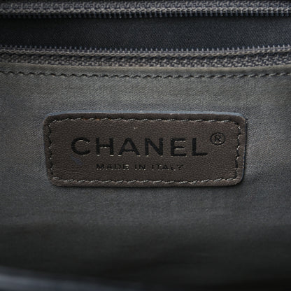 Chanel Calfskin Modern Chain Rhodoid Flap Black 5 of 8