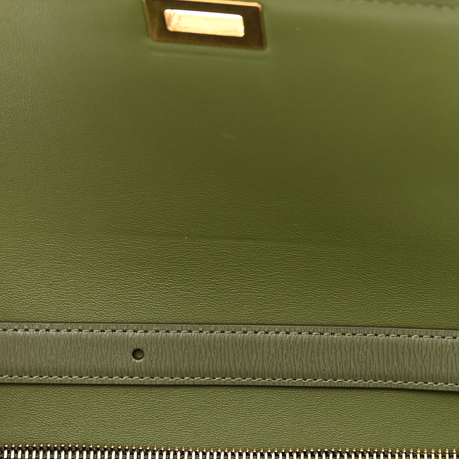 Celine Liege Calfskin Medium Classic Box Flap Bag Army Green 15 of 15