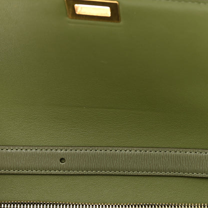 Celine Liege Calfskin Medium Classic Box Flap Bag Army Green 15 of 15