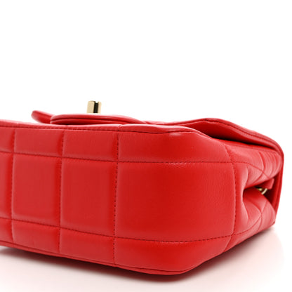 Chanel Lambskin Resin Crystal Square Quilted Monacoco Mini Flap Red 9 of 9