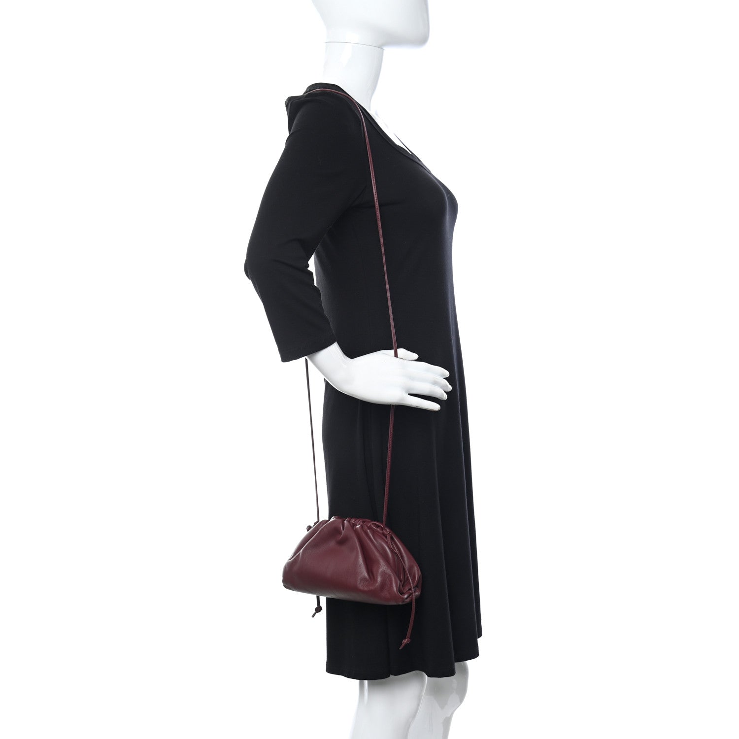 Bottega Veneta Butter Calfskin The Mini Pouch Bordeaux 2 of 11