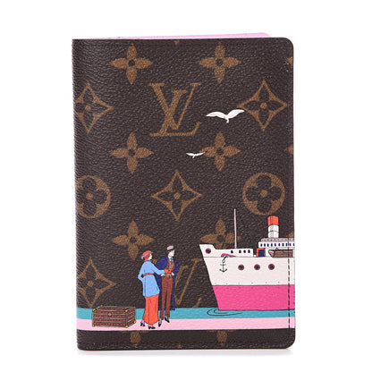 Louis Vuitton Monogram 2016 Christmas Animation Passport Cover Rose Ballerine 1 of 8