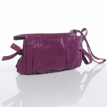 Gucci Leather Hysteria Clutch Purple 3 of 8