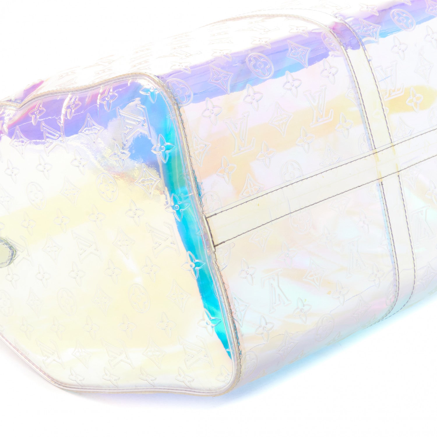Louis Vuitton PVC Monogram Keepall Bandouliere 50 Iridescent Prism 6 of 7
