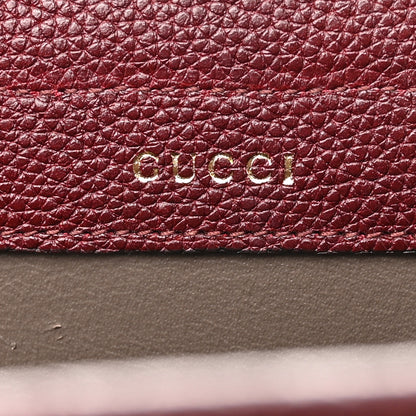 Gucci Grainy Calfskin Medium Zumi Top Handle Bag Vintage Bordeaux 6 of 11