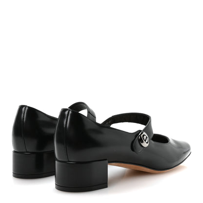 Christian Dior Brushed Calfskin Uniform 30mm Pumps 38 Black 5 of 9