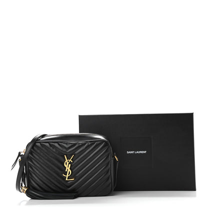 Saint Laurent Calfskin Matelasse Monogram Lou Camera Bag Black 12 of 12