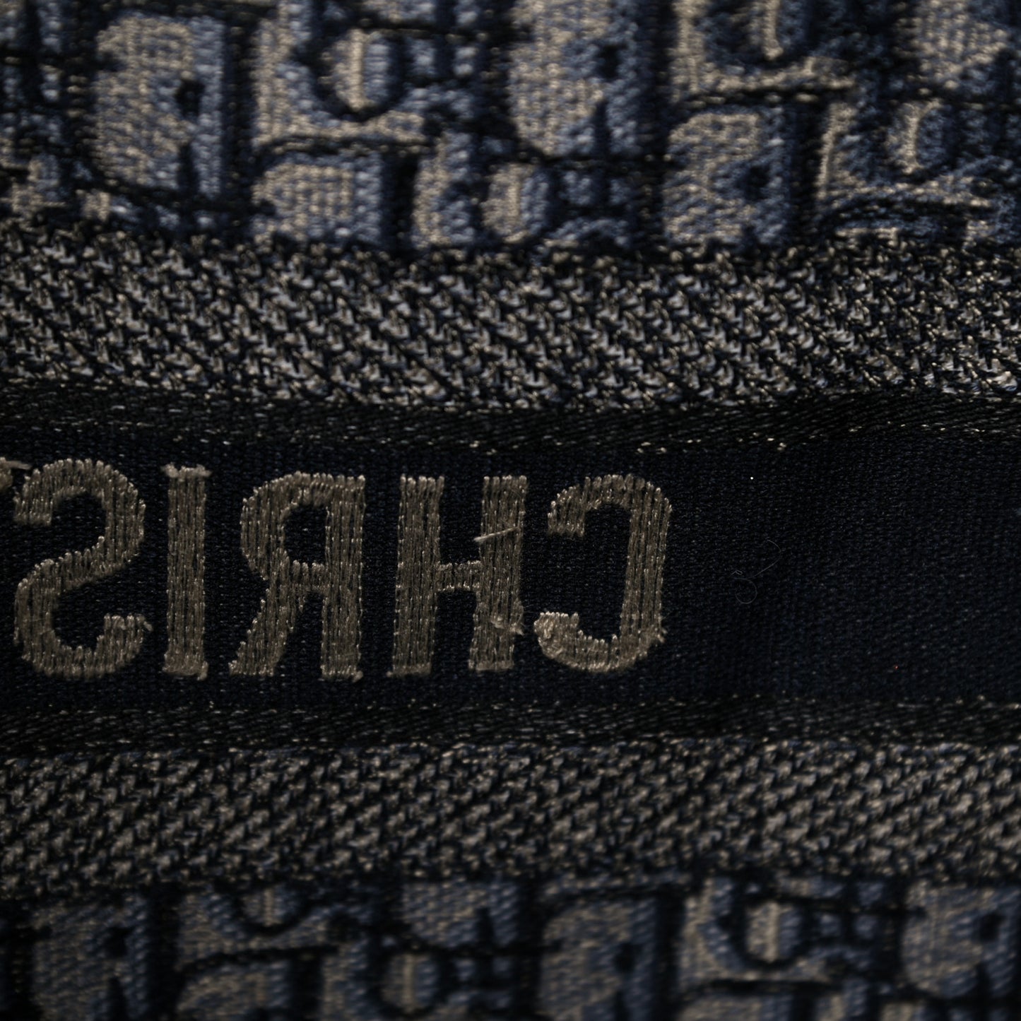 Oblique Book Tote Blue Multicolor