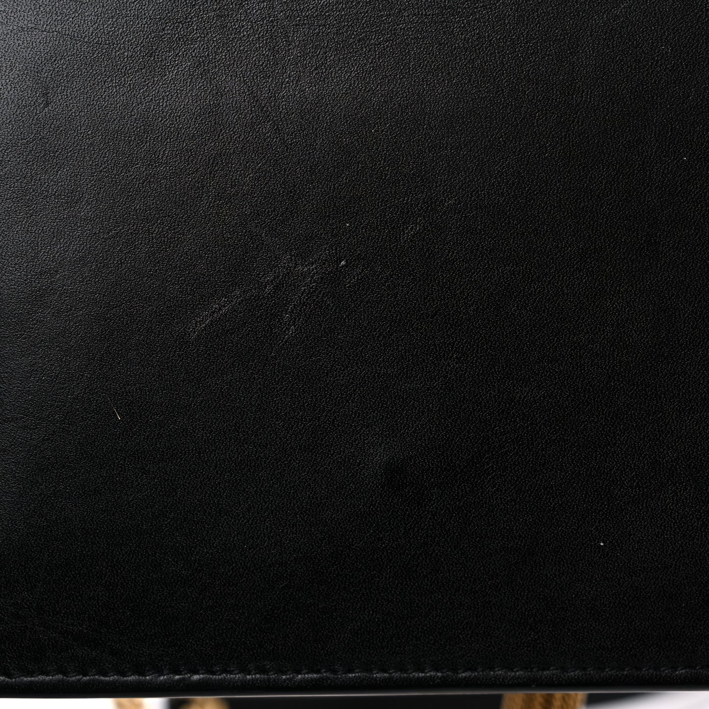 Smooth Calfskin Classic Monogram Kate Tassel Chain Wallet Black