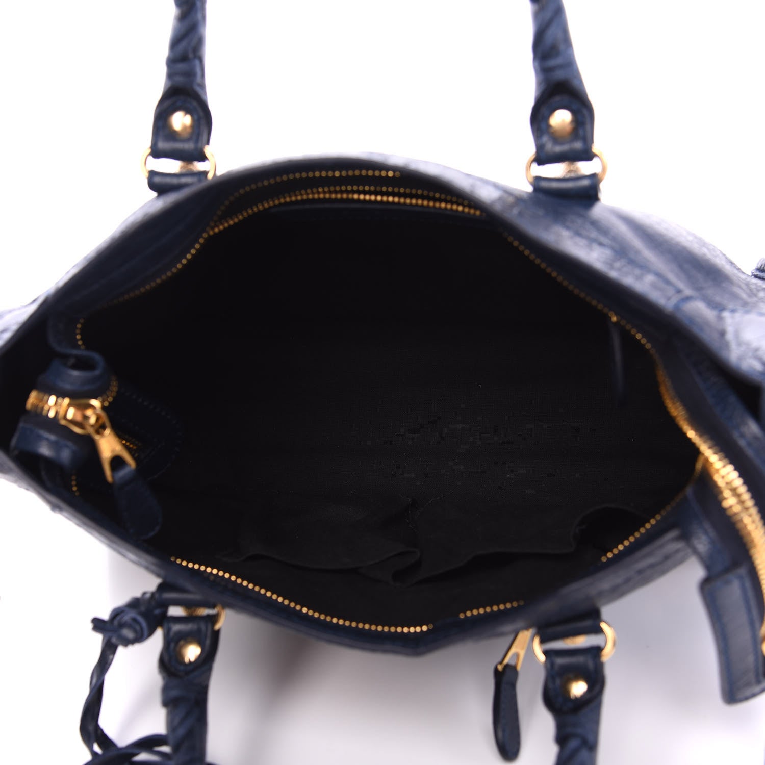 Balenciaga Agneau Giant 12 Gold Hardware S City Bleu Obscur 4 of 8