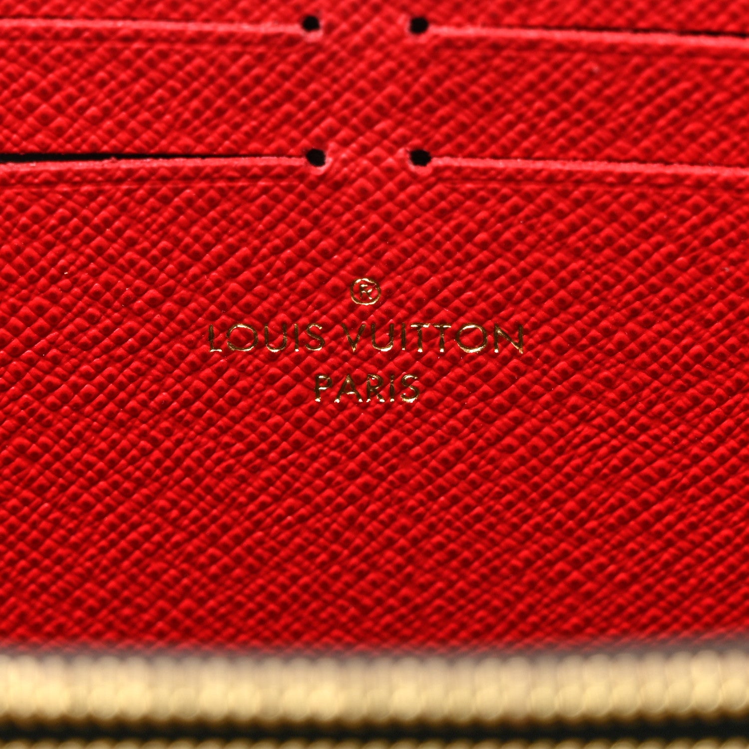 Louis Vuitton Damier Ebene Clemence Wallet Cherry 6 of 7