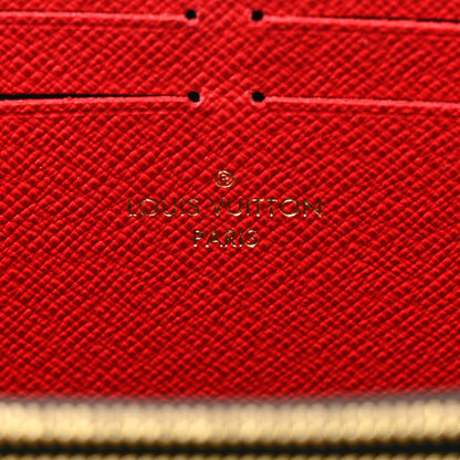 Louis Vuitton Damier Ebene Clemence Wallet Cherry 6 of 7