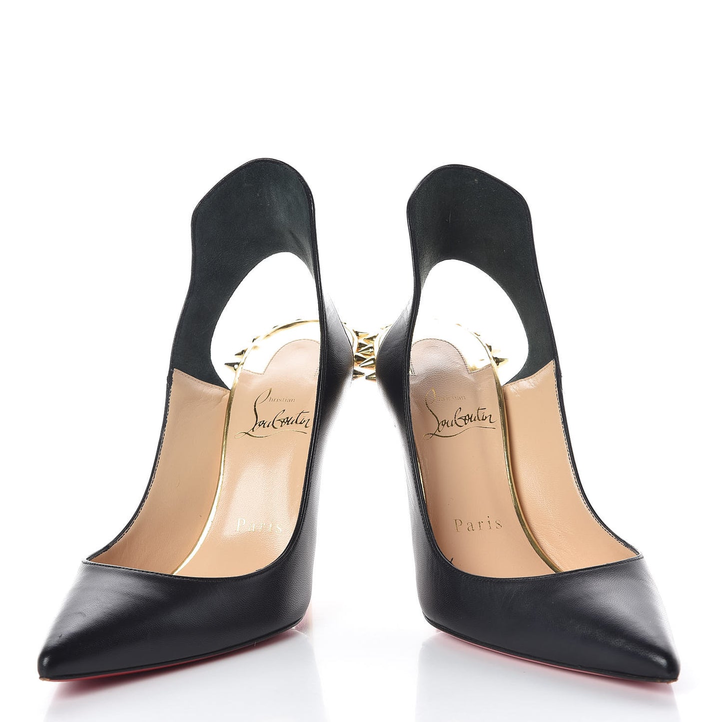 Kid Specchio Survivita 100 Slingback Pumps 36 Black Gold