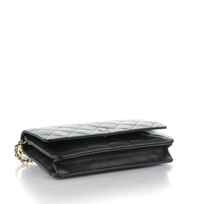 Chanel Caviar Quilted Wallet On Chain WOC Black 4 of 8