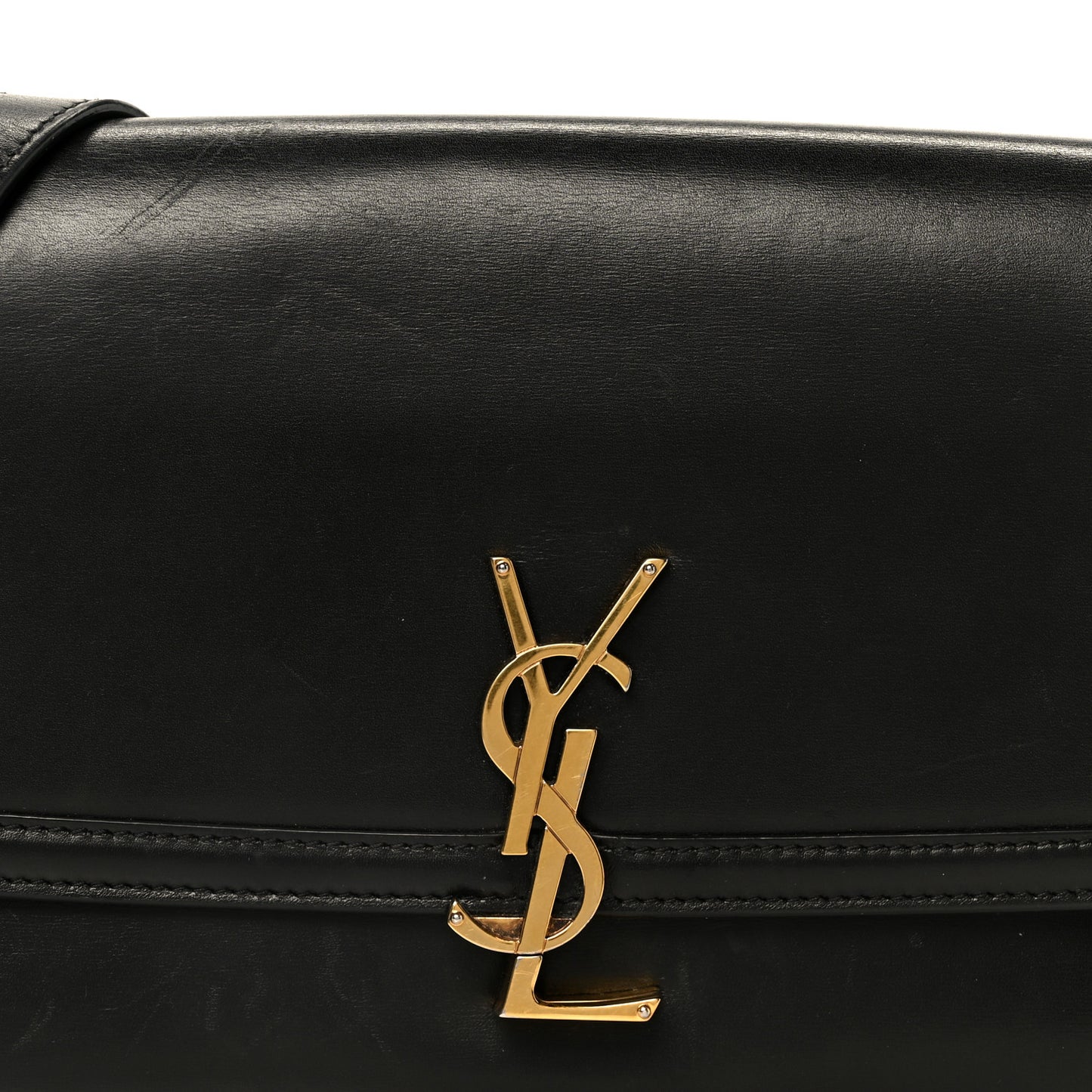Box Calfskin Monogram Medium Solferino Satchel Black