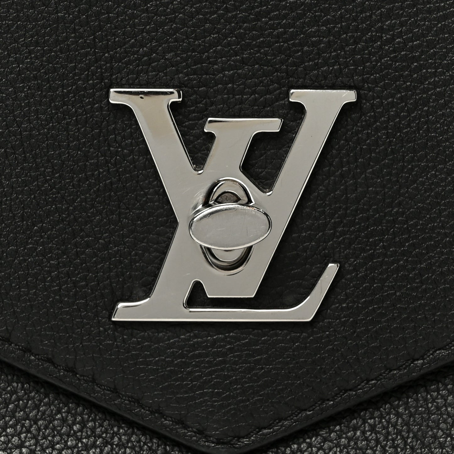 Soft Calfskin My Lockme Chain Bag BB Black