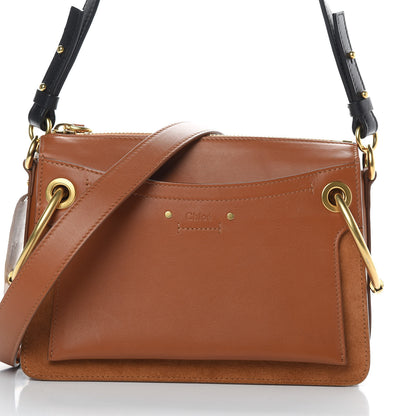 Chloe Calfskin Suede Small Roy Bag Caramel 8 of 14