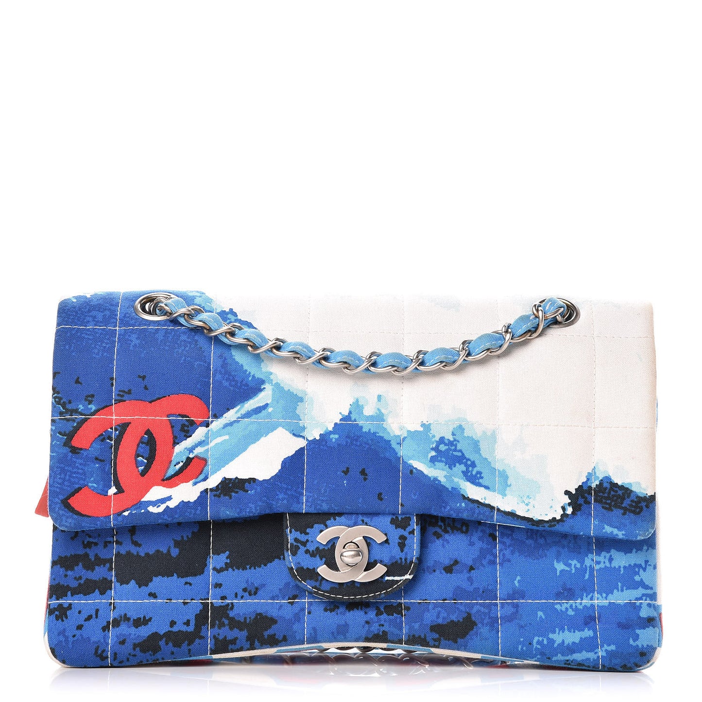 Canvas Square Quilted Surf Flap Multicolor