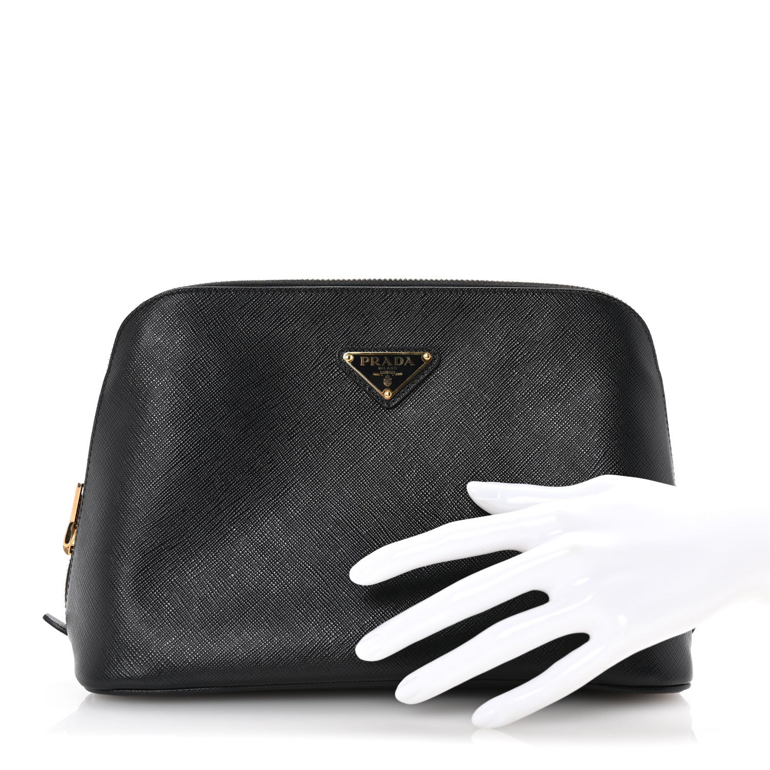 Prada Saffiano Cosmetic Case Black 2 of 6