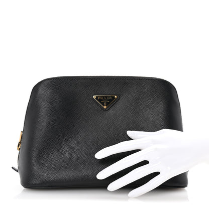 Prada Saffiano Cosmetic Case Black 2 of 6