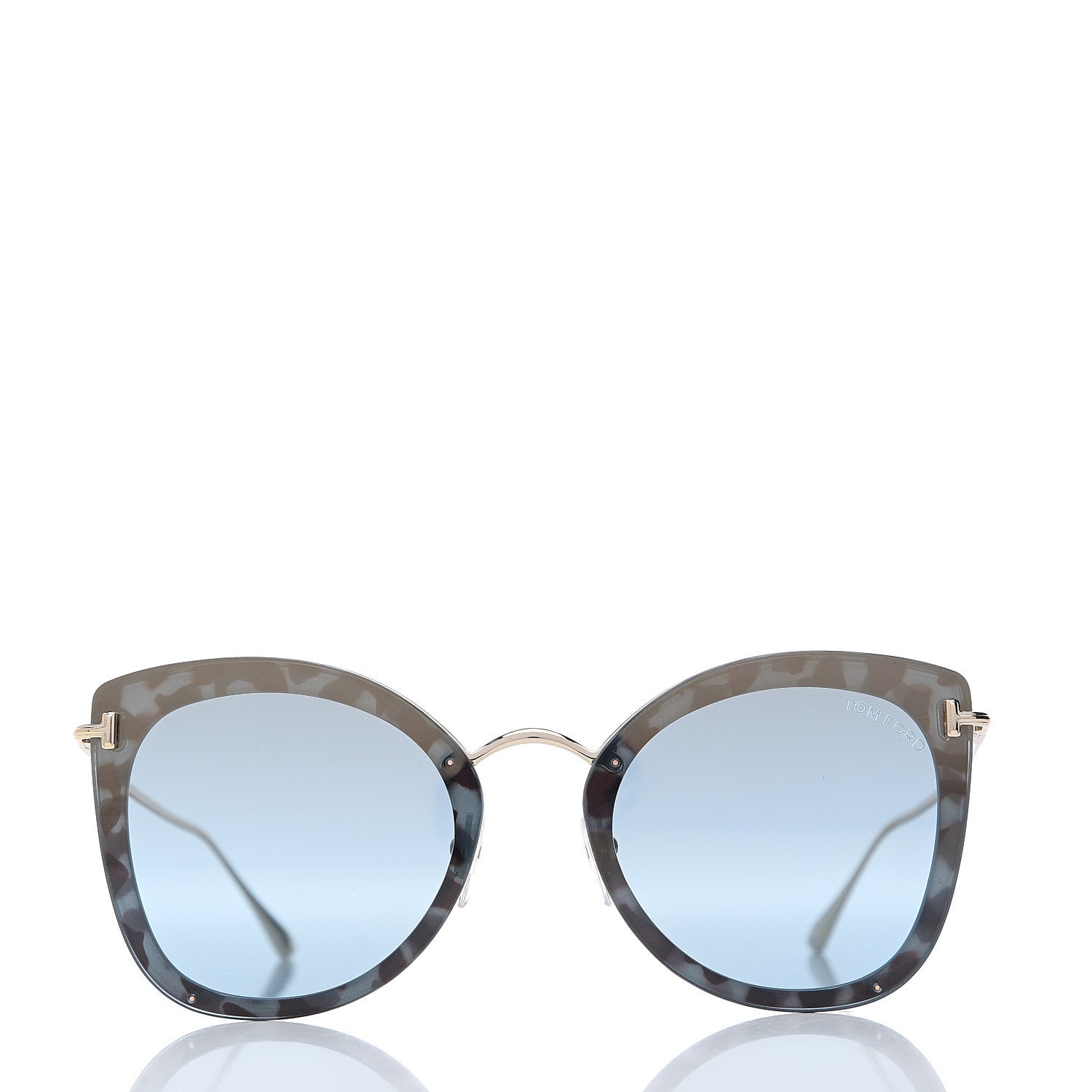 Tom Ford Charlotte Sunglasses TF657 Blue Havana 2 of 8