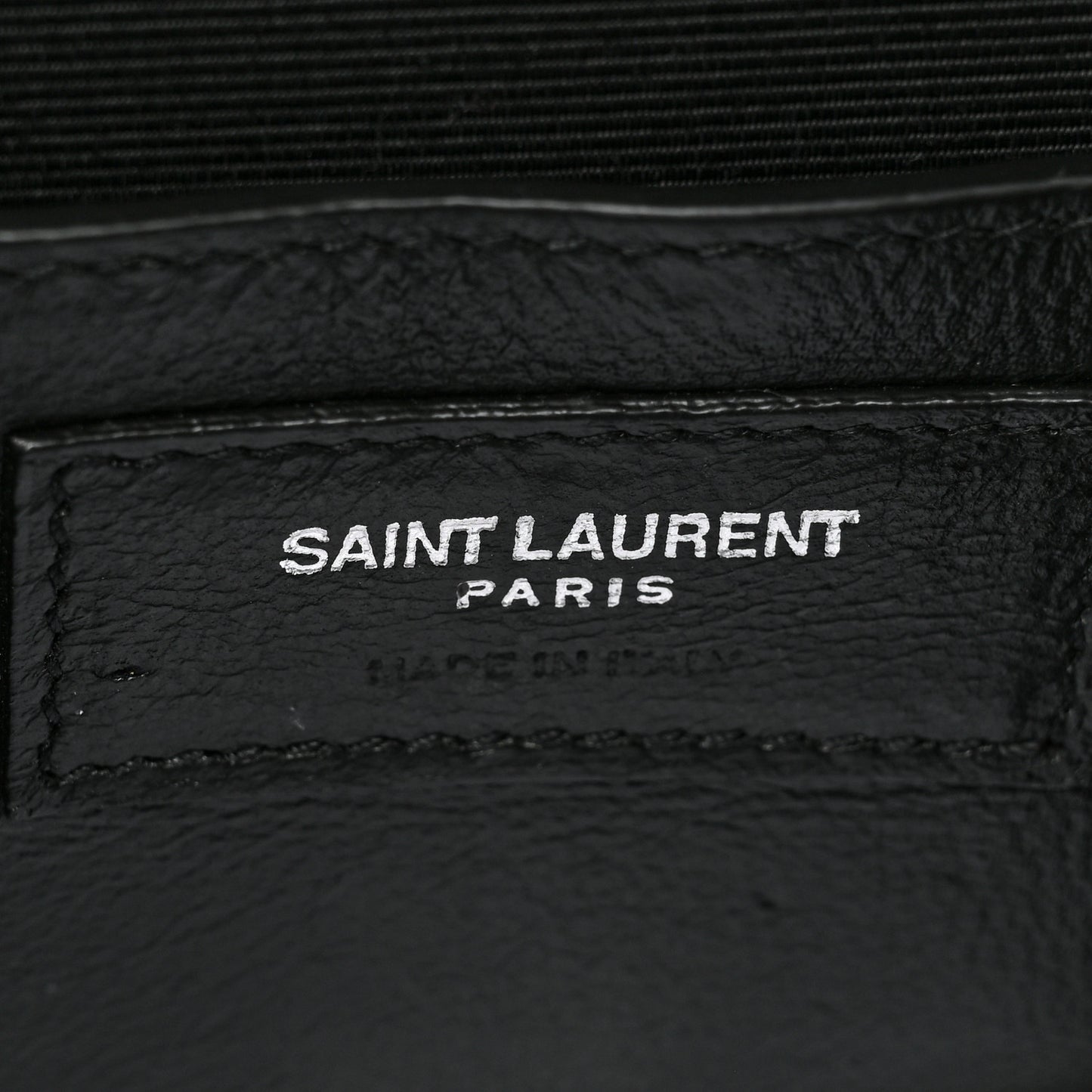 Grain De Poudre Textured Mixed Matelasse Triquilt Small Monogram Satchel Black