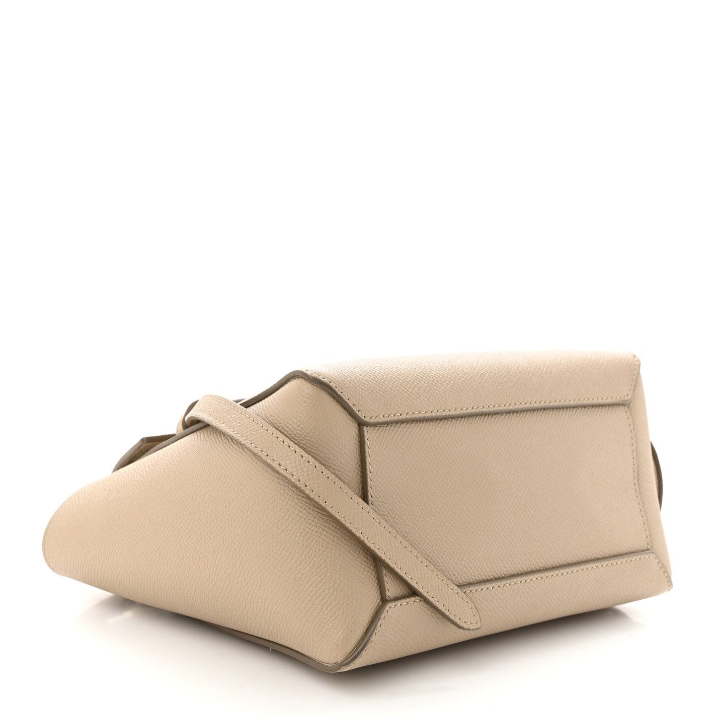 Grained Calfskin Nano Belt Bag Light Taupe