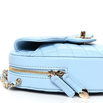 Chanel Lambskin Quilted CC In Love Heart Bag Light Blue 8 of 9