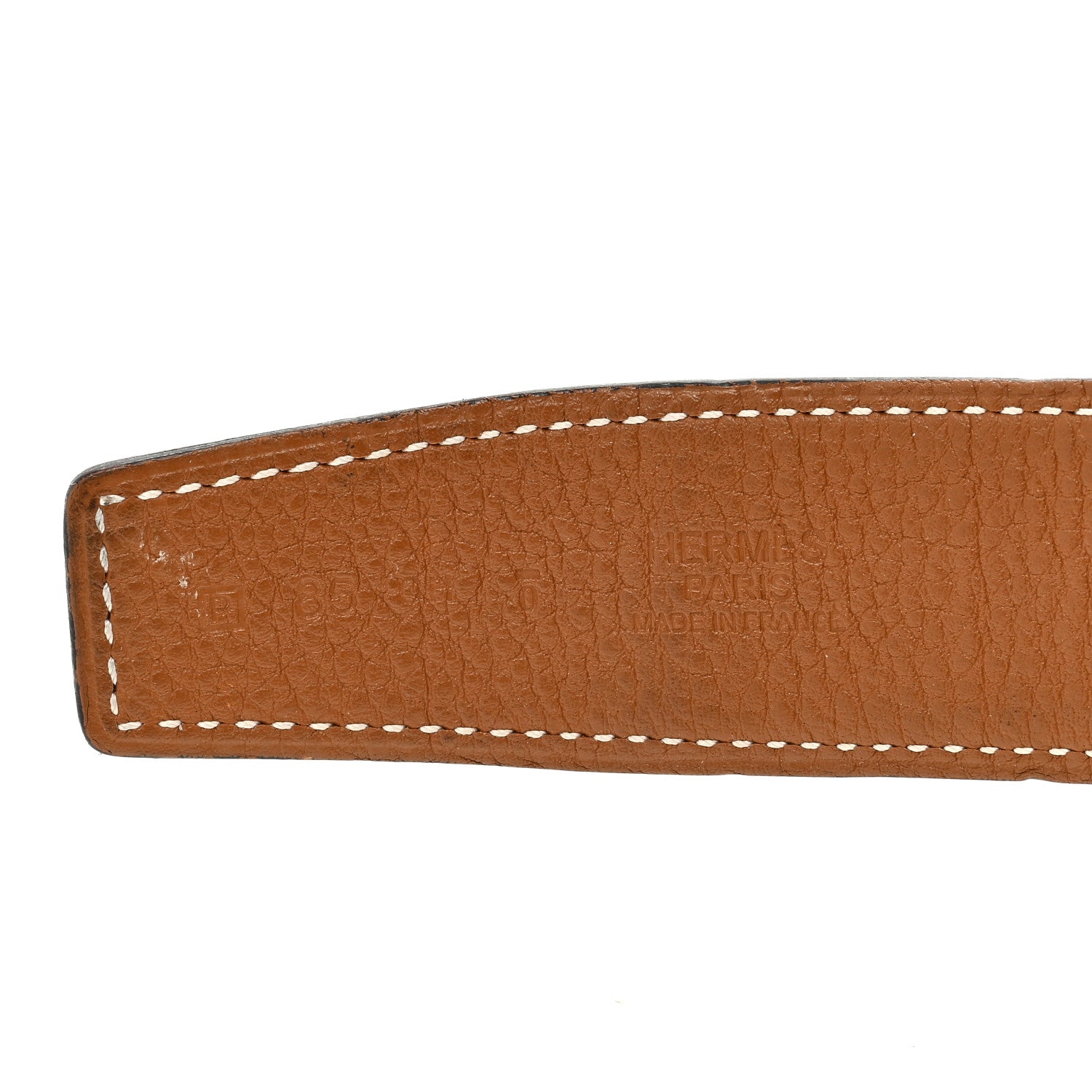 Hermes Box Togo 32mm H Belt 85 Black Gold 3 of 5