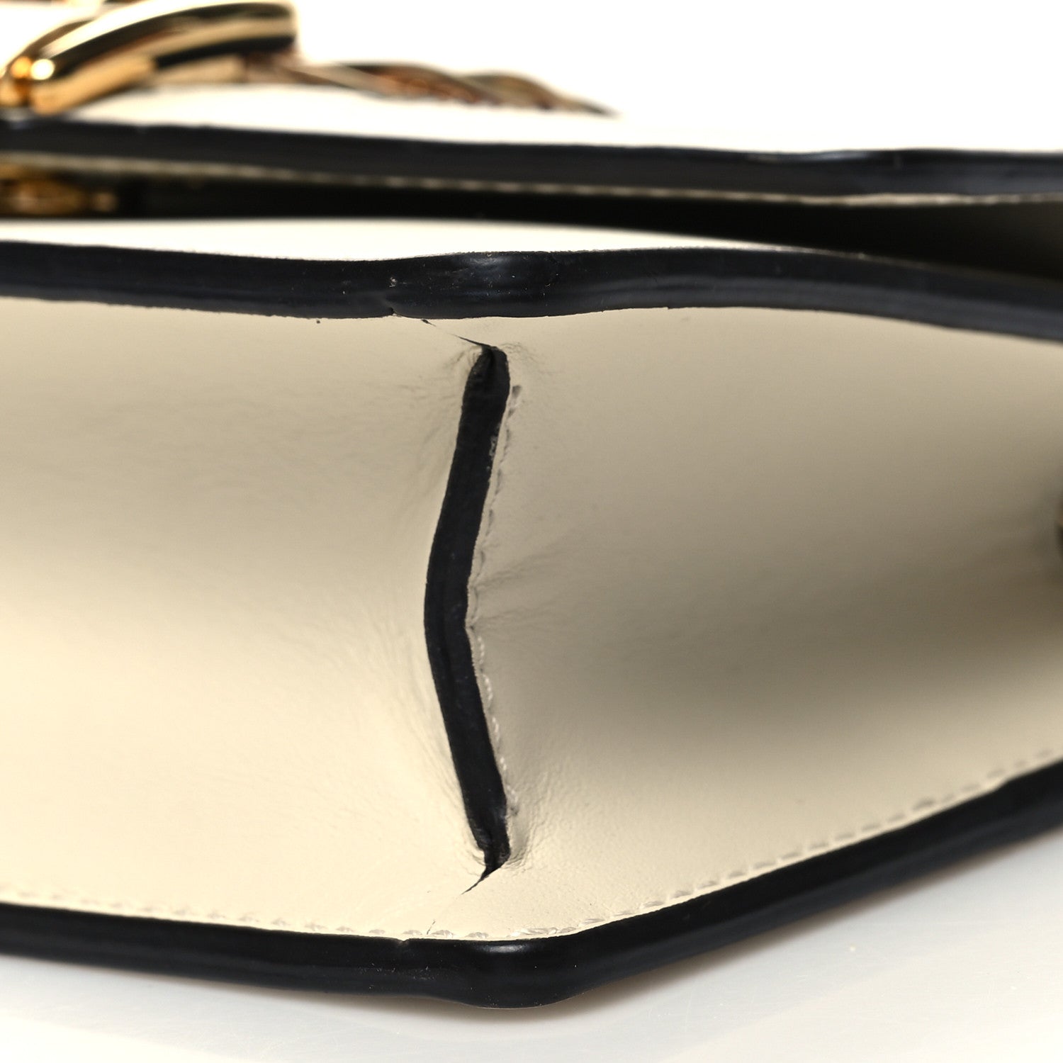 Gucci Calfskin Super Mini Sylvie Chain Shoulder Bag White 10 of 11