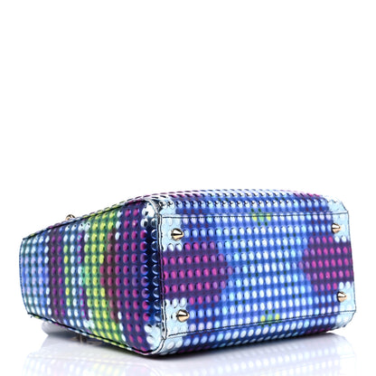 Christian Dior Patent Studded Medium Li Shurui Lady Dior Art Black Multicolor 4 of 9