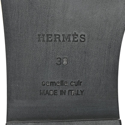 Hermes Suede Goatskin Giulia Sandals 38 Rose Perle 9 of 10