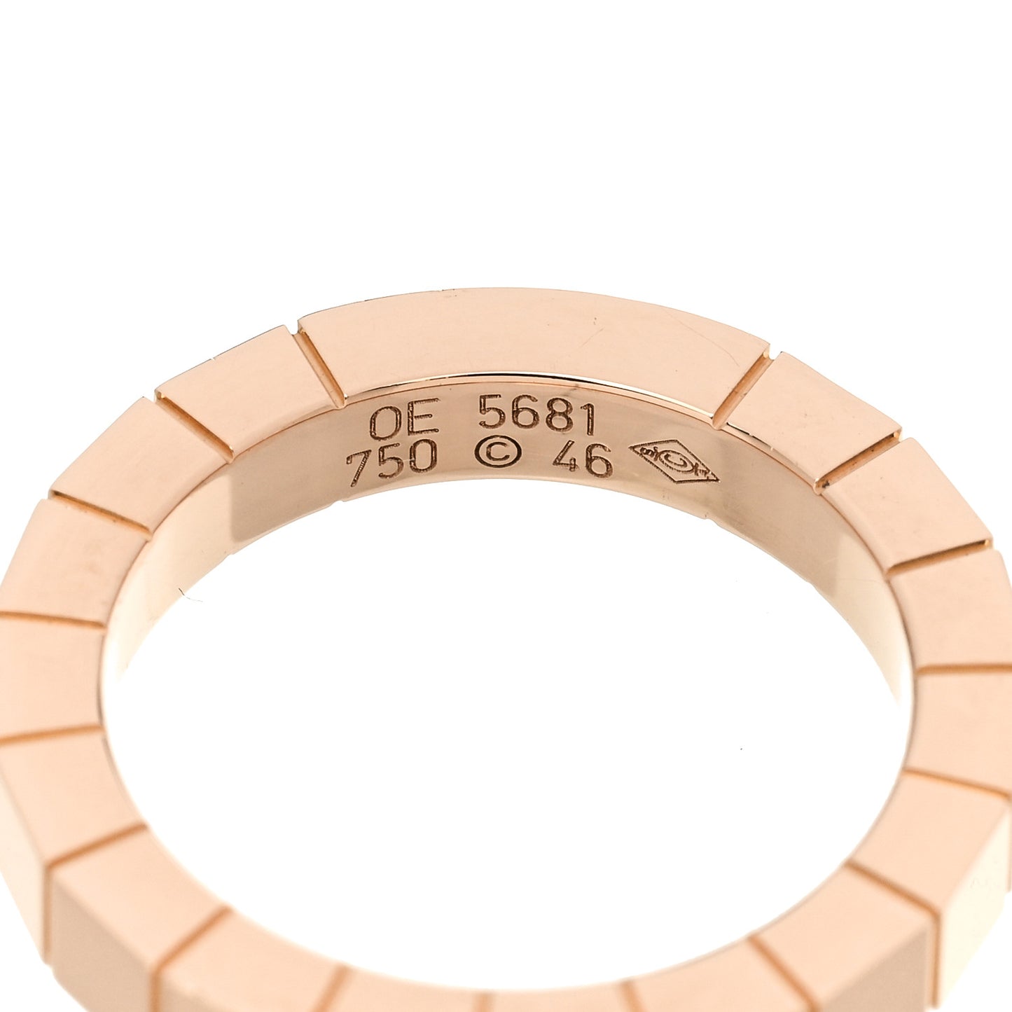18K Pink Gold Pink Sapphire Lanieres Ring 46 3.75