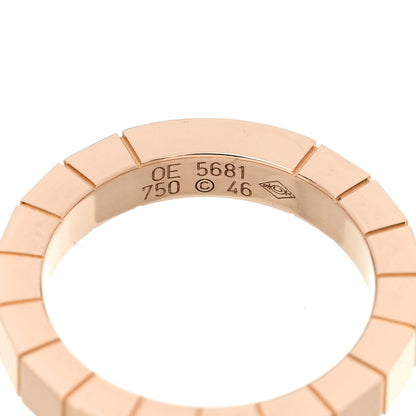 Cartier 18K Pink Gold Pink Sapphire Lanieres Ring 46 3.75 4 of 4