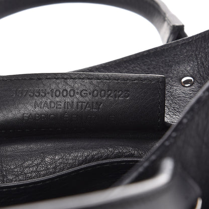 Balenciaga Grained Calfskin Papier Mini A4 Zip Around Tote Black 14 of 15