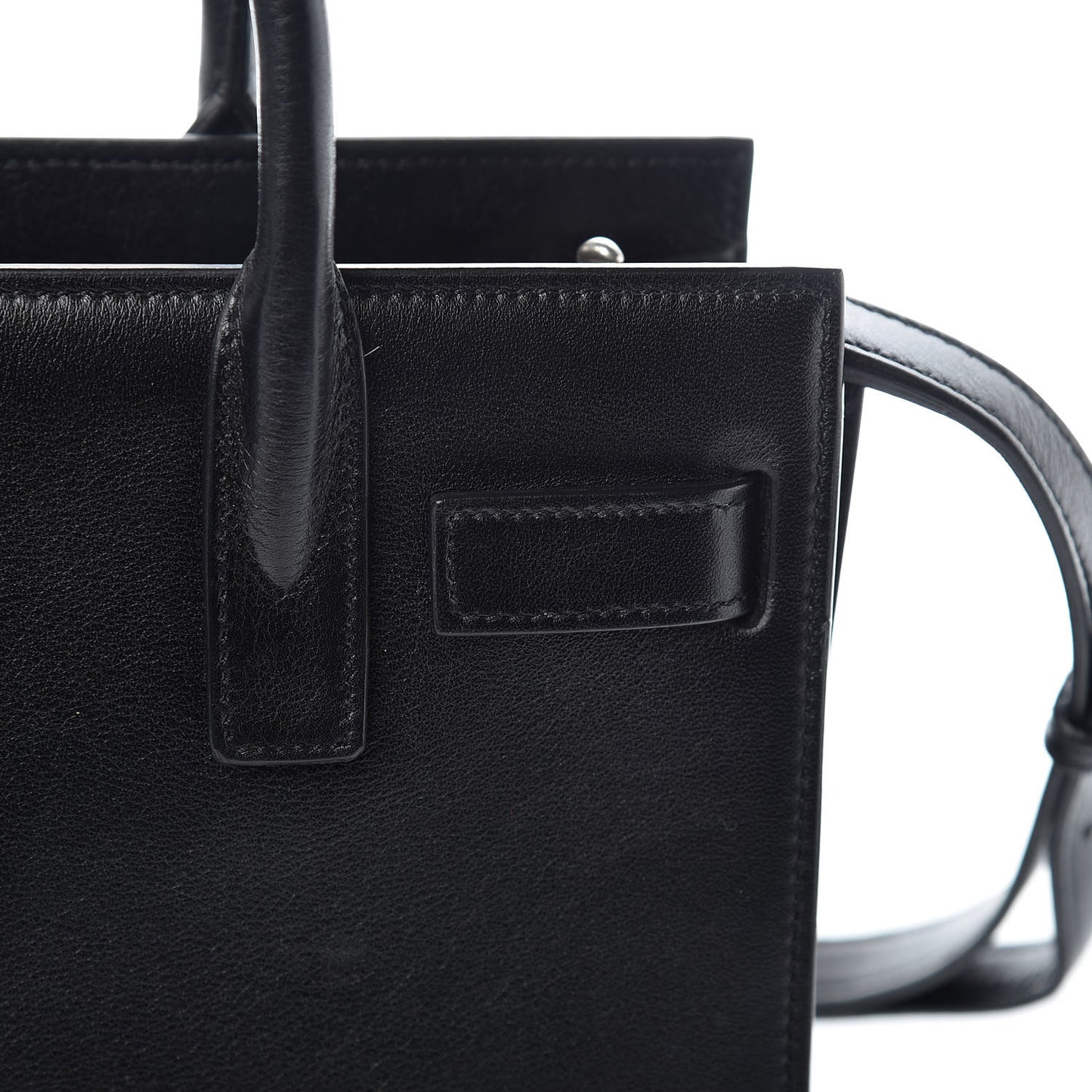 Calfskin Crystal Embellished Nano Sac de Jour Black