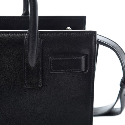Saint Laurent Calfskin Crystal Embellished Nano Sac de Jour Black 11 of 17